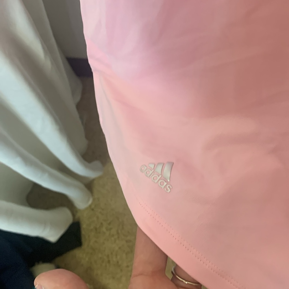 Adidas NWT Pink Patterned Climacool Golf Shirt Size L - Picture 2 of 10